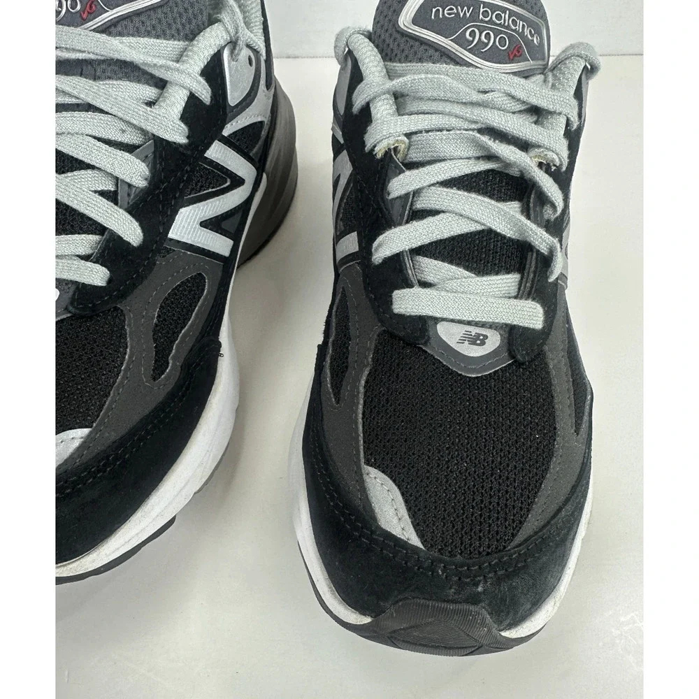 New Balance 990V6 Black Suede Shoes W990BK6 Sneakers Women’s Size 9 B USA Made - Picture 4 of 16